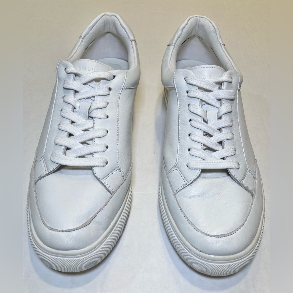 Birdies Size 9 The Cardinal Leather Sneaker in White